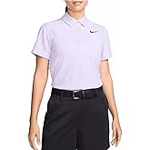 Nike Women's Tour Dri-FIT ADV Short Sleeve Golf Polo (US, Alpha, Small, Regular, Regular, VIiolet Mist)