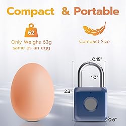 Pothunder Fingerprint Padlock, Smart