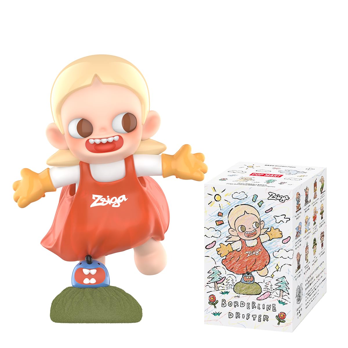 POP MART Zsiga Borderline Drifter Series Figures 1Box Premium Design Gifts for Women Fan-Favorite Collectible Chic Art Toy Figure