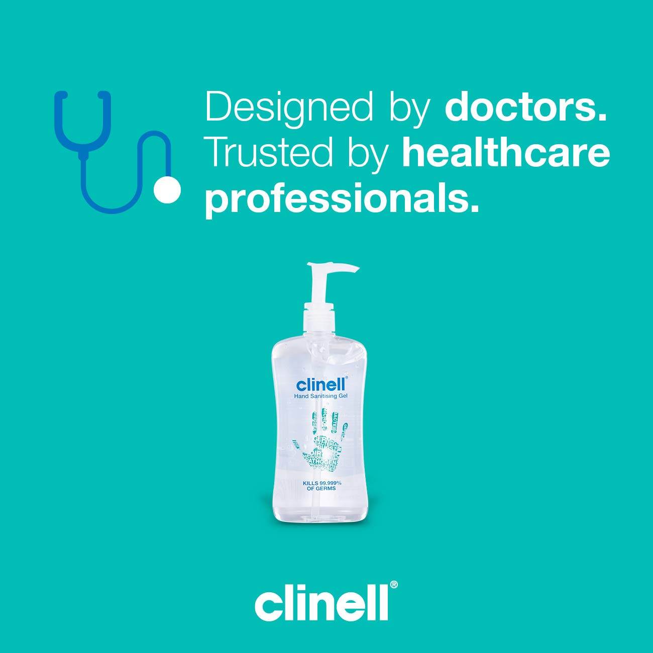 Clinell GCIHS500 Hand Sanitiser Gel, Dermotologically Tested, Kills 99.99% of Germs, Quick and Kind to Skin, No Stickiness - Image 5