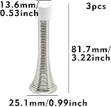 SZCXDKJ 3X Wall Mounted Chrome Spring Door Stop with 3 Replacement Tips view 7