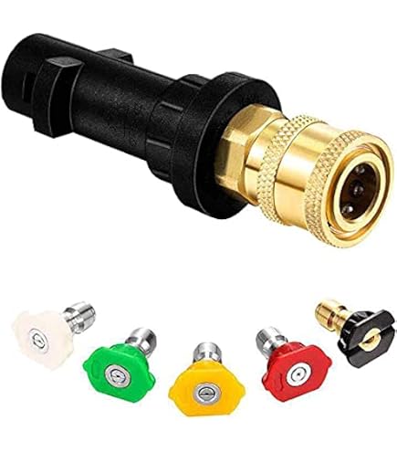 5 Filtros De Agua Para Lavadora A Presión Karcher K2-K7 – 3/4 Pulgadas, Transparentes, Para Manguera De Jardín