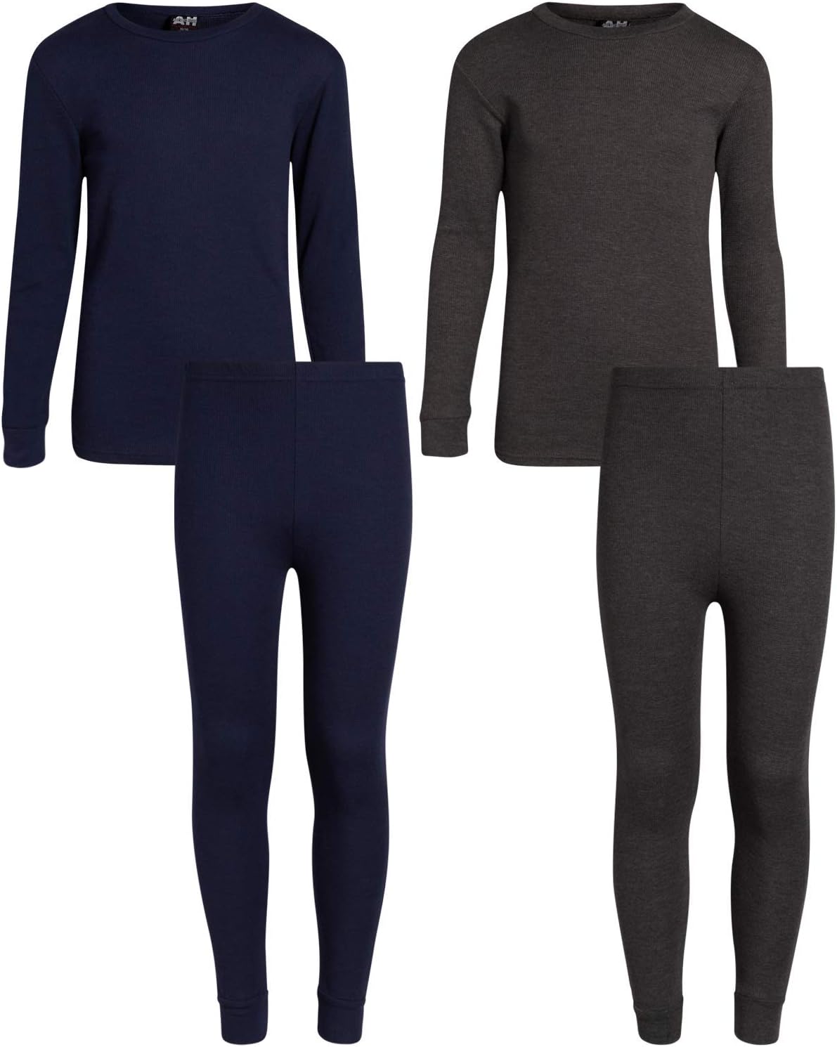 Arctic Hero Boys' Thermal Underwear - 4 Piece Waffle Knit Top and Long John Set (Size: 2-18)