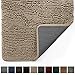 Gorilla Grip Ultra Absorbent Grippy Doormat for Muddy Dog Paws, 48x30 Machine Washable Soak Stopper Rugs Cleaner Floors, Bed Mat for Dirty Dogs, Indoor Entrance Door Rug Pet Bed Mats Beige