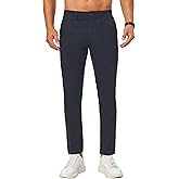 AbleTree Khaki Pants for Short Men 27" Straight Slim Fit Men’s Dress Chinos Pants Stretch Smart Casual Trousers