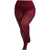 Viozocy Plus Size Tights for Women, Run-Resistant High Waist Oversize Pantyhose, Semi Opaque Nylon Tights 1X, 2X, 3X, 4X