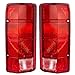 Brock Replacement Driver and Passenger Taillights Tail Lamps Compatible with 1980-1986 F150 F250 F350 Styleside Pickup Truck Bronco E4TZ13405B E4TZ13404B