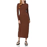 Amazon Essentials Women's Wide Rib Open Back Long Sleeve Dress (Previously Daily Ritual)