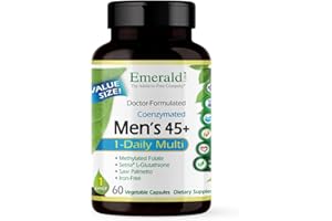 EMERALD LABS Men's 45+ 1-Daily Multi - Made with Saw Palmetto, Lycopene & More for Heart, Bone & Immune Support* - Gluten-Free - 60 Vegetable Capsules