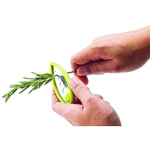 Joie Leaf Herb Stripper, Stainless Steel and BPA-Free Plastic, 4-Inches x 1.5-Inches x .25-Inches
