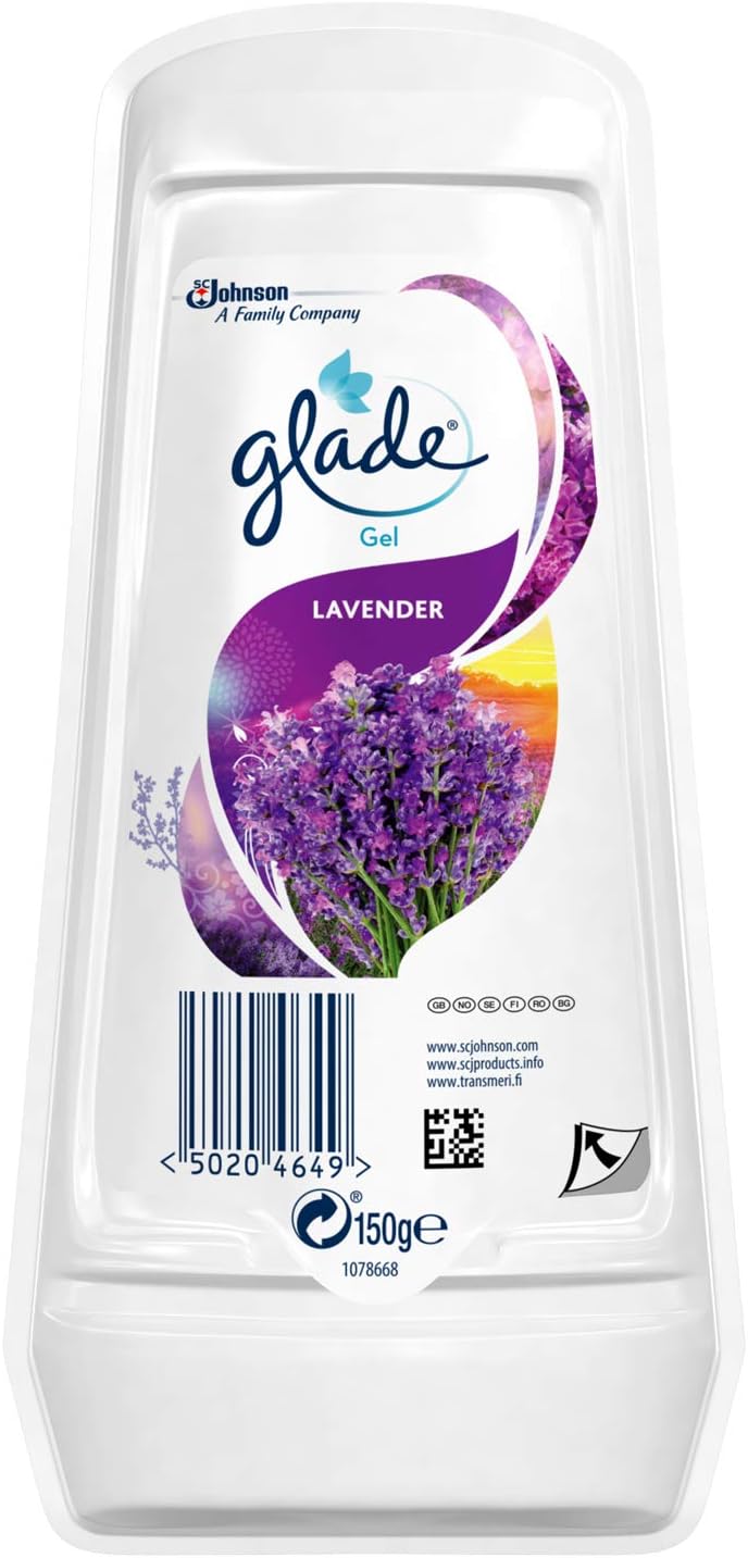 Glade Solid Gel Air Freshener Lavender 150g Odour Eliminator