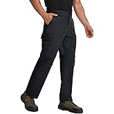 Mens Hiking Pants Convertible Quick Dry Zip Off Tactical Cargo Pants Water Resistant Lightweight Outdoor Pants with 6 Pockets