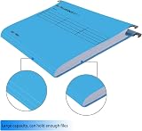 MerryNine Suspension Files 15PCS Polypropylene with Tabs Card Inserts A4 Blue view 4
