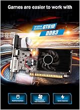 SUNXUE GT610 Graphics Card 1GB DDR3 64Bit Small Chassis VGA HD DVI Desktop PC view 2