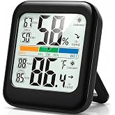 G.CATACC Room Thermometer Indoor Hygrometer Temperature Humidity Monitor | 5s Fast Refresh, 2.8" Large LCD, Battery included, Accurate Sensor for Home Office Baby Nursery Greenhouse Reptile Incubator