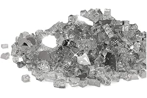 Golden Flame Ultra 1/2-Inch x 10-Pound (Fire Glass) Titanium Reflective