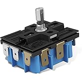W10434452 WPW10434452 Dual Infinite Stove Control Switch | Replaces: 2118918, AP6021365, PS11754687, EAP11754687..., Fits for Amana, Inglis, KitchenAid, Maytag, Whirlpool Range/Ovens