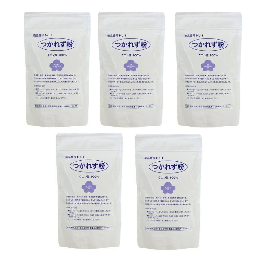 つかれず本舗 つかれず粉 １７０ｇ x ５袋セット　クエン酸１００％商品画像