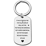Funny Sister Keychain Gift Sister Gifts from Sister Brother Friendship Keychain Big Little Sister Soul Sister Gift Jewelry Ch