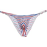 Botmois Men Mini Cheek Underwear Contour Pouch Skimpy Briefs Stretchy Ruched Back Swimwear Soft Posing Bikini Underpants