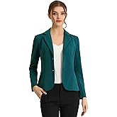 Allegra K Women's Work Office Blazer Stretch Lapel Collar Long Sleeve Jacket Suit Blazer