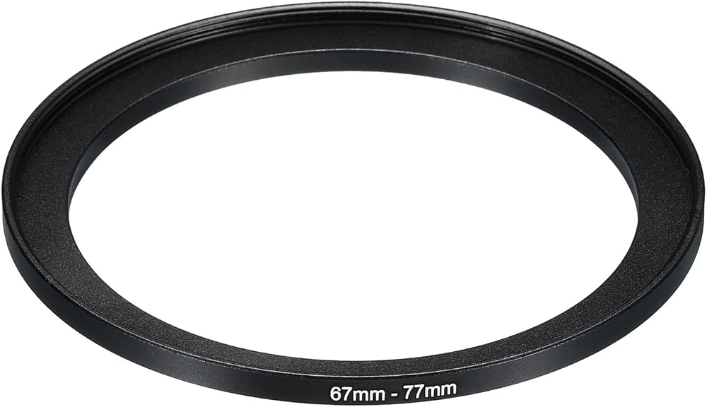 PATIKIL 67mm-77mm Aluminum Step Up Ring for Camera Lens Filter Adapter Black