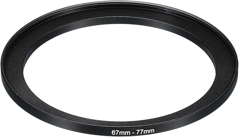PATIKIL 67mm-77mm Aluminum Step Up Ring for Camera Lens Filter Adapter Black
