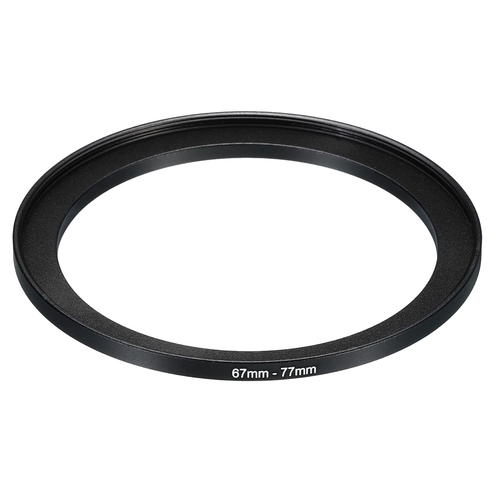 PATIKIL 67mm-77mm Metal Step Up Ring, Camera Lens Filter Adapter Ring Aluminum Filter Adapter Ring for Camera Lenses Hood, Black