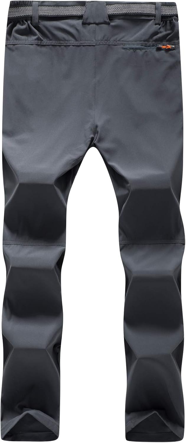 BenBoy Men's Snow Ski Outdoor Waterproof Windproof Fleece Cargo Hiking Pants: Clothing