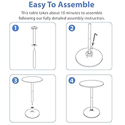 Modern Bar Table 40" Height Kitchen Dining Table