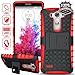 ElBolt LG G3 Vigor / G3 Mini / G3 Beat/ G3s D725 D722 Case - 3 in 1 Bundle Armor Grenade Stand Hard Gel Case -Red with Free Ultra-Sensitive Stylus Pen and Premium Screen Protector by ElBolt TM
