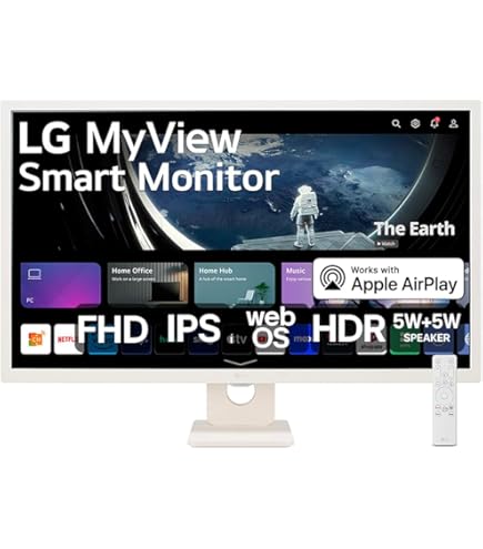 LG 32SQ780S - Monitor inteligente 4K UHD de 32 polegadas com webOS