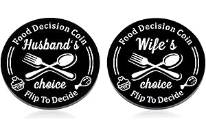 STVK Funny Gifts for Women Men Destiny Flip Coin Gift for Husband Wife Girlfriend Boyfriend Food Decision Maker Coin Birthday Anniversary Sweetest Day Valentines Day Gifts for Groom Bride Double-Sided