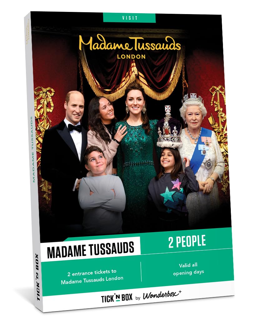 Tick&Box - Gift Box - Madame Tussaud Tickets for 2 - Discover The Iconic London Attraction - Unique Experience for a true London souvenir - Valid for 2 years