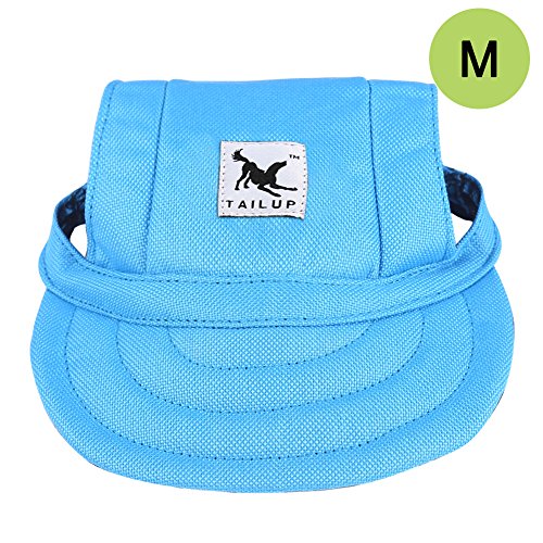 CALIFORNIA CADE ELECTRONIC Cade Oxford Baseball Cap/Dogs Hat/Visor Cap with Ear Holes for Small Dogs (Blue) - Thumbnail 6
