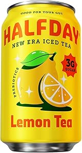Halfday, Prebiotic Lemon Iced Tea, 12 Fl Oz Can