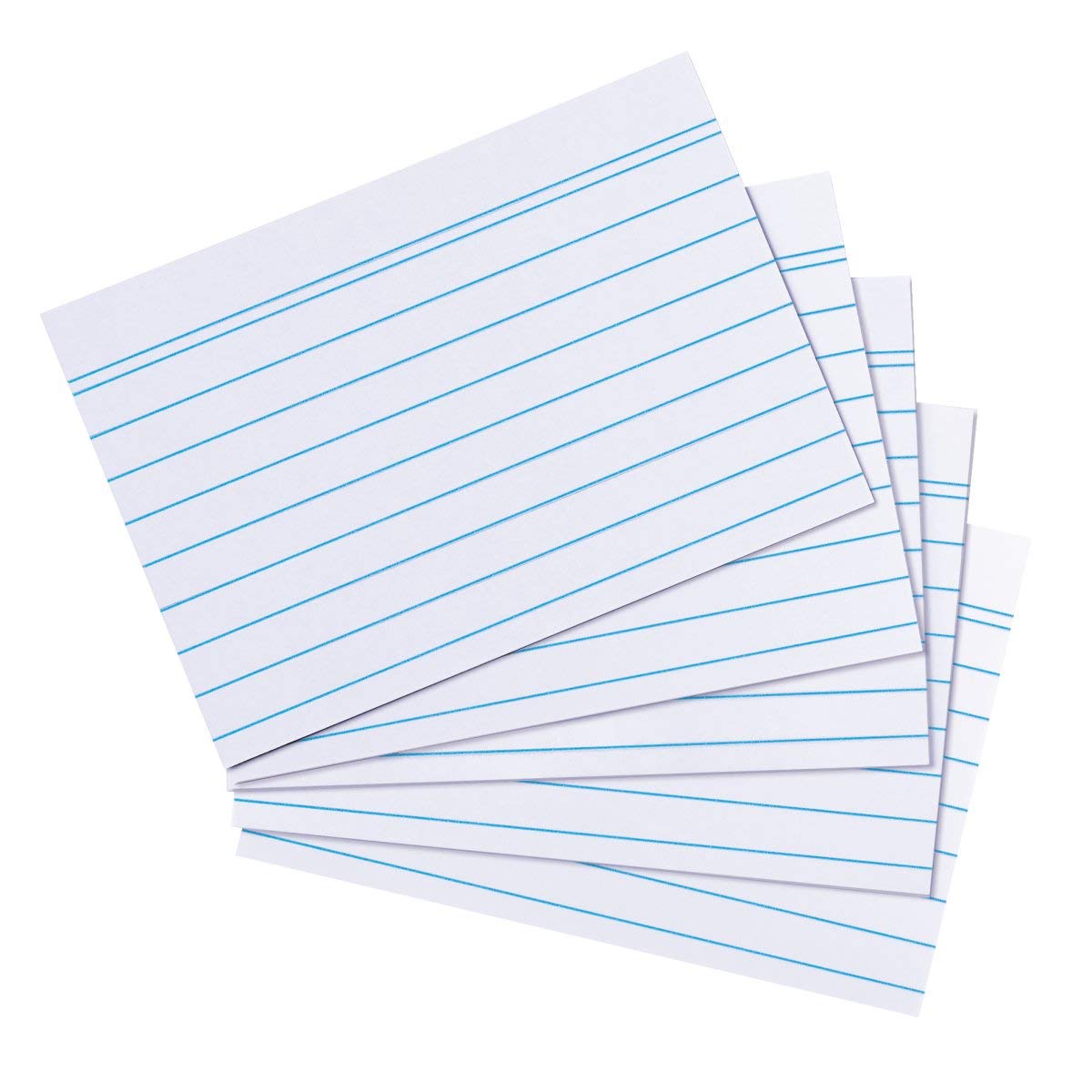 Landre 100420215 Record Cards Ruled A7 Pack of 100 – White