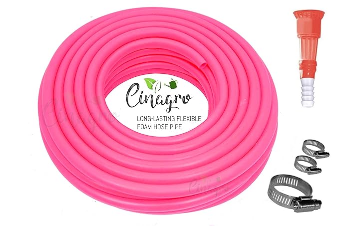 CINAGRO Long Lasting Flexible Garden Foam Hose Pipe (Length: 05 Meters - Size: 1/2 inch) for