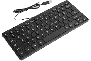 USB Wired Keyboard with Numpad,Small Portable USB Interface Keyboard with Shortcut,Mini Compact USB Multimedia Computer Keybo