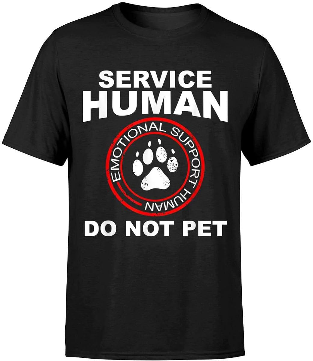 Service Human TShirt Funny Dog Owner Emotional Support Human Tee