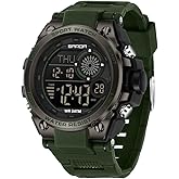 FANMIS Mens Fashion Military Multifunction Digital Watches 50M Water Resistant Electronic LED Backlight Sports Watch Unisex Outdoor Sport Watch