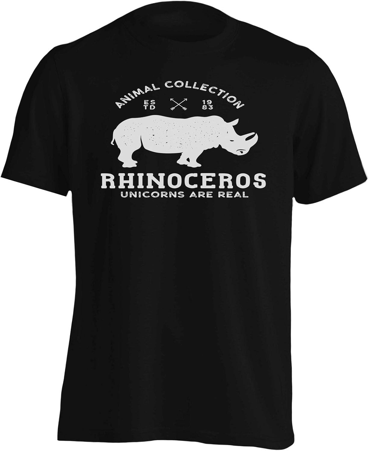 Unicorns are Real Rhinoceros Men's TShirt Tee ee307m Clothing