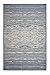 Fab Habitat Outdoor Rug - Waterproof, Fade Resistant, Crease-Free - Premium Recycled Plastic - Distressed Abstract - Porch, Deck, Balcony, Mudroom, Laundry Room, Patio - Brooklyn - Blue - 3 x 5 ft