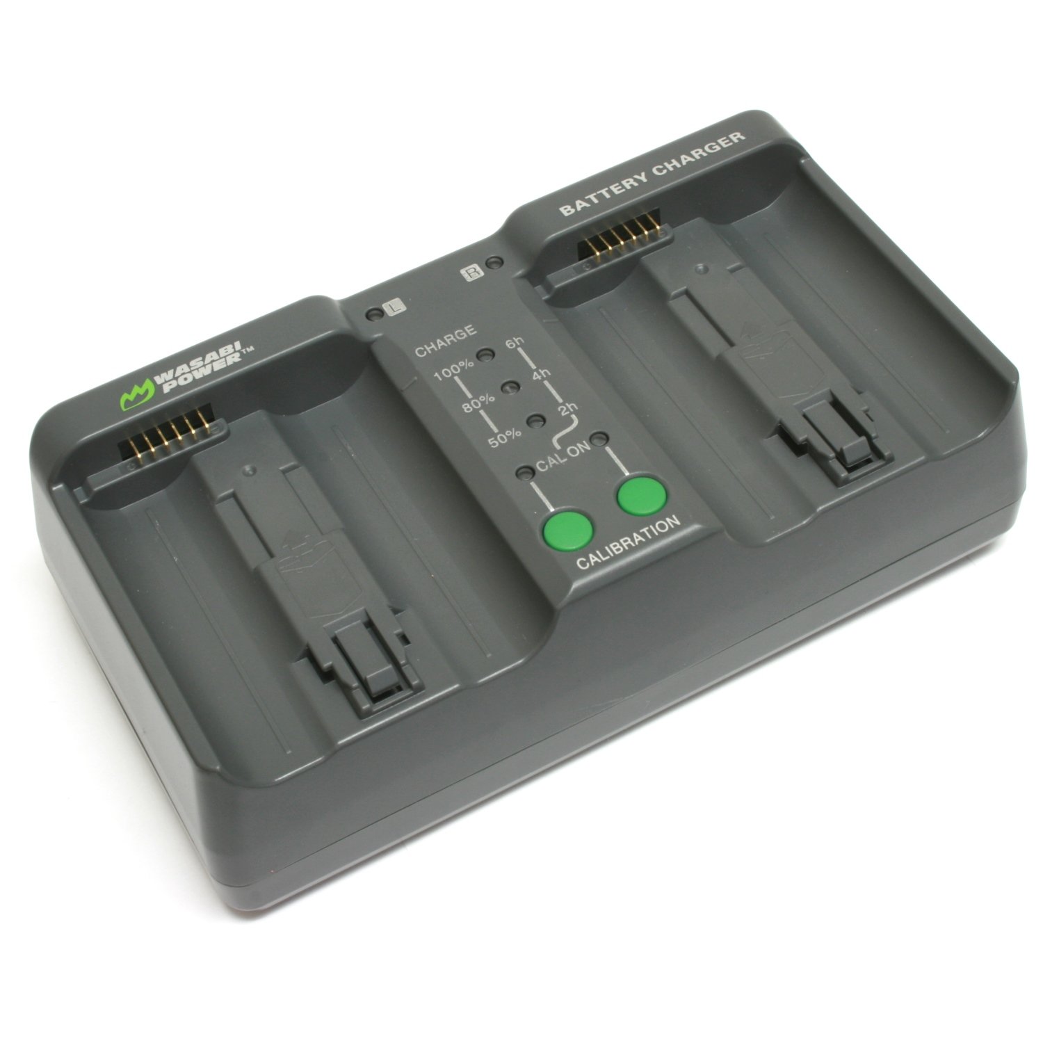 Wasabi Power Dual Battery Charger for Nikon MH-26, MH-26aAK, EN-EL18, EN-EL18a, EN-EL18b (with Adapter for Canon LP-E4, LP-E4N)