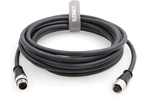 SZRMCC M12 A Code 8 Pin Male to Female Connector Sensor Cable High Flex Waterproof Actuator Cable for Cognex in-Sight Vision System Industrial Camera Automation Device Network (5m)
