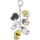 Hymonhon Cute Chibi Character Keychain Acrylic Charms Pendant for Women Backpack Tote Handbag Charm Decor Accessories