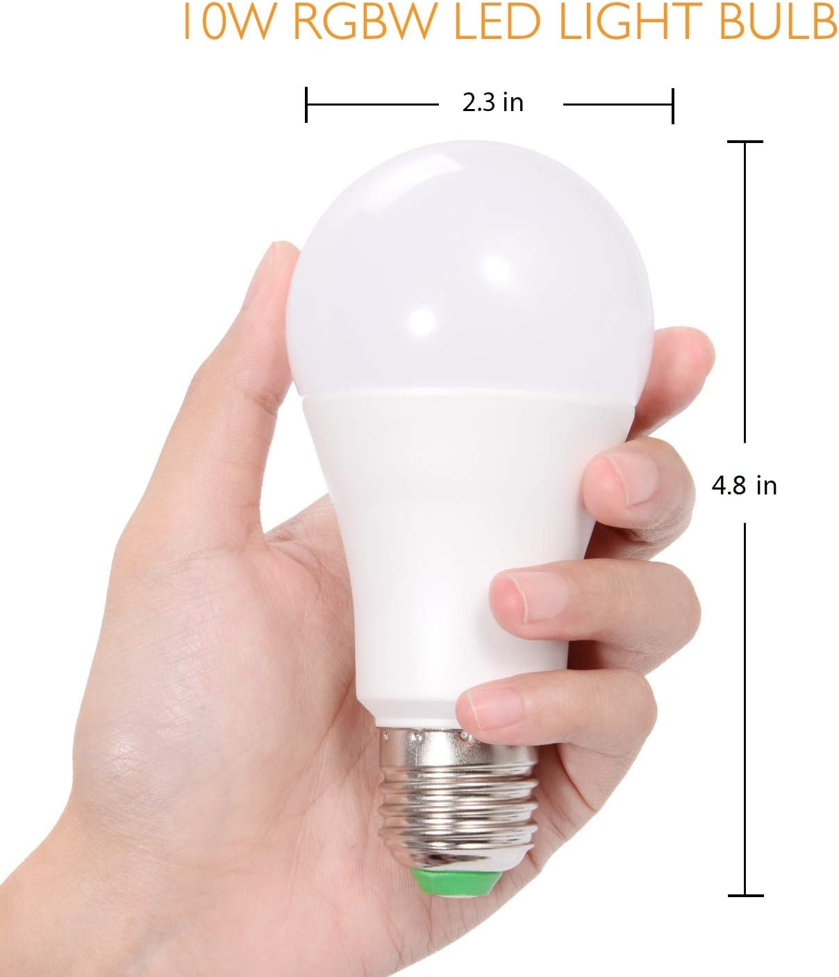 Sunnest 120 Colors LED Light Bulb, Dimmable E26 LED Light Bulb, 10W RGBW Color Changing Light Bulb with Remote Control, Decorative Lights, Mood Light Bulb, Great for Home Decor, Stage, Party and More - - 
