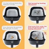 BYKITCHEN 50PCS Air Fryer Liners 6.5in Inner 8.3in Outer Greaseproof Square view 6
