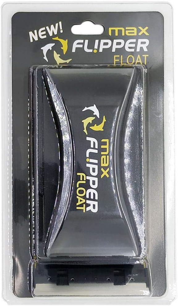 FL!PPER Flipper Cleaner Float, 2-in-1 Floating Magnetic Aquarium Glass Cleaner, Fish Tank Algae Cleaner
