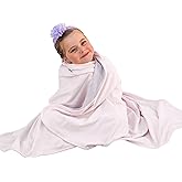 Wool Blanket for Babies and Toddlers | 100% Merino Wool Inner Layer and 100% Organic Cotton Outer Layer | Temperature regulating | Extra Large | Soft Comfort Blanket | (Pink)